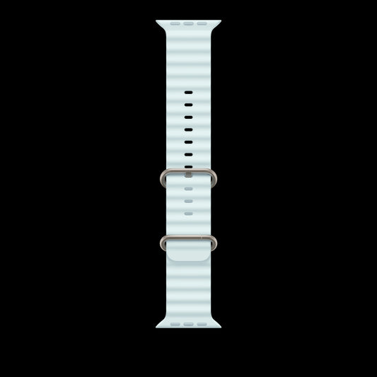 Apple 49mm Ice Blue Ocean Band - Natural Titanium Finish - MXTF3AM/A (2024)