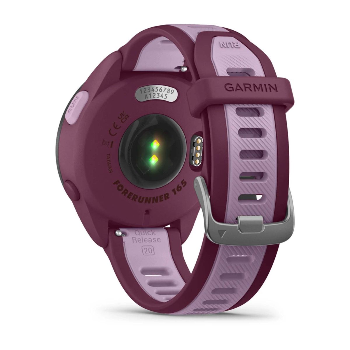 Garmin Forerunner 165 Music Fitness and Running Smartwatch, Berry / Lilac