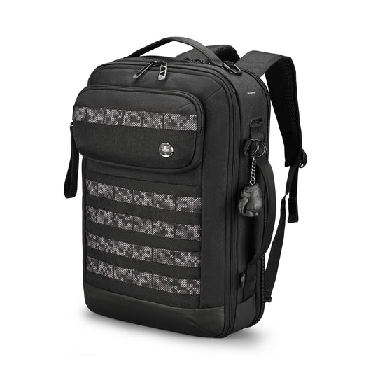 Swissdigital BERG Black Hybrid Briefcase