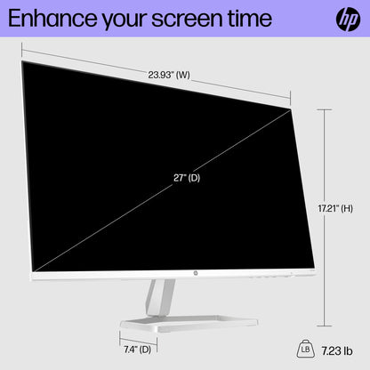 HP Series 5 27-in FHD Computer Monitor, Full HD, IPS Panel, 1500:1 Contrast, 300 nits, Eye Ease with Eyesafe Certification, 527sa