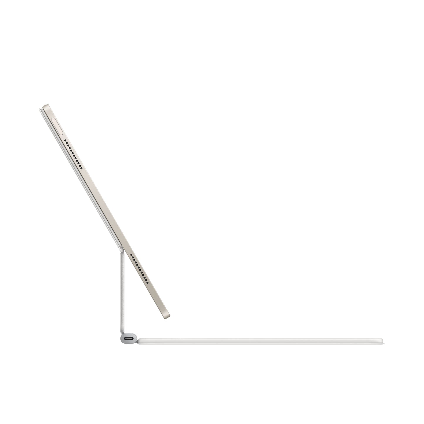 (Open Box) Apple Magic Keyboard for iPad Air 13-inch (M3) - US English - White - MDFW4LL/A - for (7th Gen)