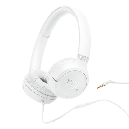 JBL Tune 530 3.5mm Wired on ear Headphones - White