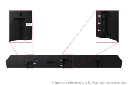 Samsung HW-Q900F 7.1.2 Channel Soundbar, 546W Dolby ATMOS 5.1ch (2025)