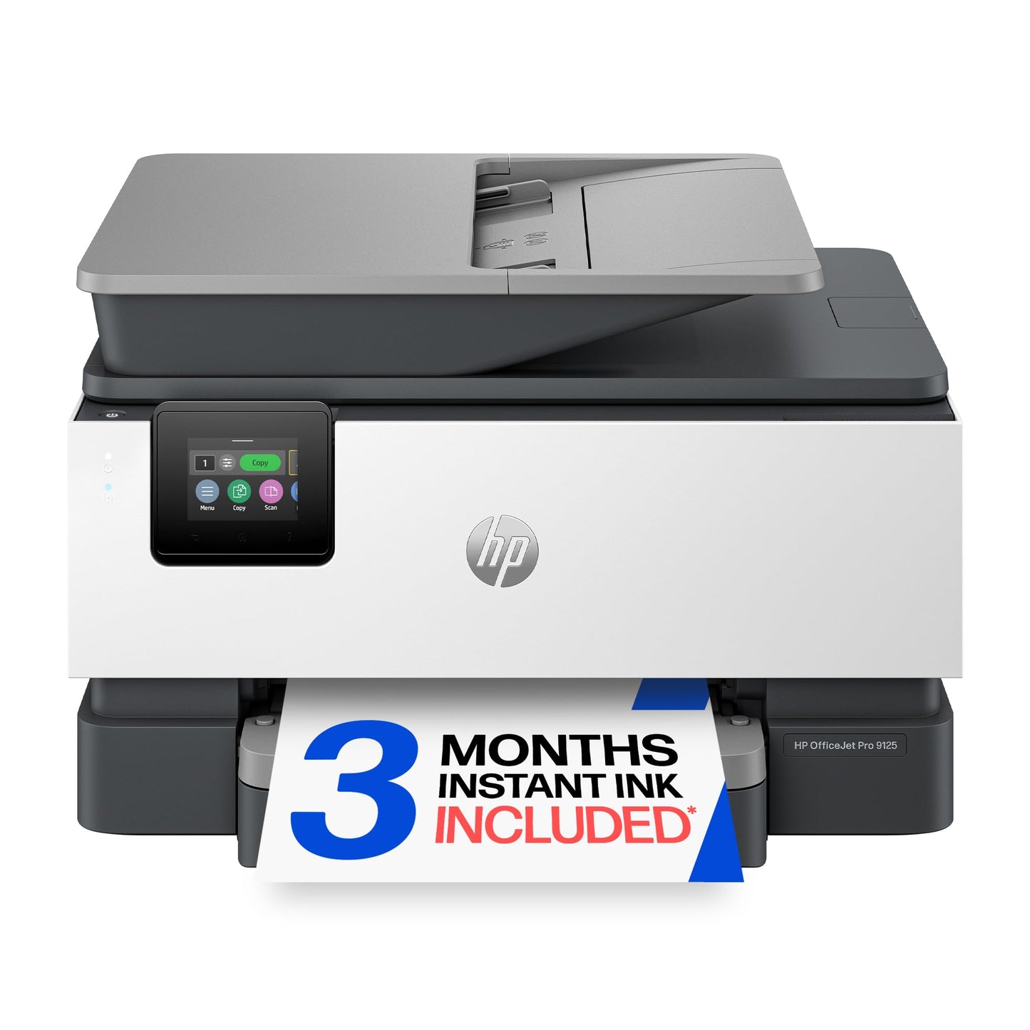 HP OfficeJet Pro 9125 Wireless All-in-One Color Inkjet Printer, Print, Scan, Copy, Fax, ADF, Duplex Print/scan - C2VZ0A#B1H