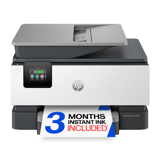 HP OfficeJet Pro 9125 Wireless All-in-One Color Inkjet Printer, Print, Scan, Copy, Fax, ADF, Duplex Print/scan - C2VZ0A#B1H