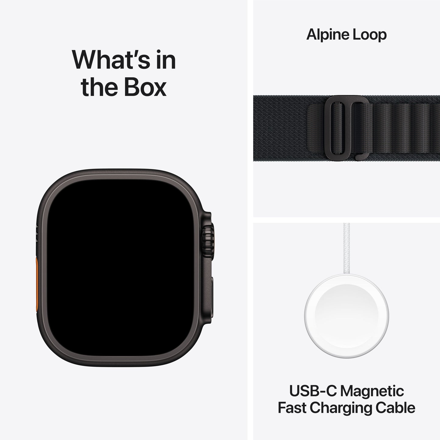 (Open Box) Apple Watch Ultra 3 GPS + Cellular 49mm Black Titanium Case with Black Alpine Loop - Small - MF0Q4LW/A - (Fall 2025)