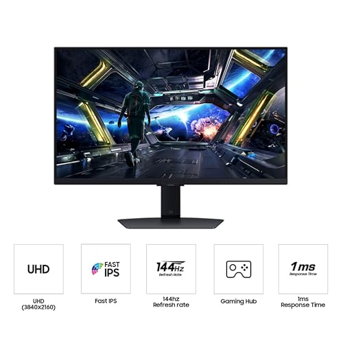 (Open Box) Samsung 27-in Odyssey G7 (G70D) 4K UHD 1ms Smart Gaming Monitor, LS27DG702ENXZA
