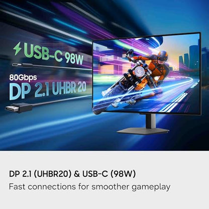 Samsung 27-in Computer Monitor - QD-OLED, UHD, 240Hz, DP 2.1, USB-C, Black Design, HAS - LS27HG802SNXZA (2026)