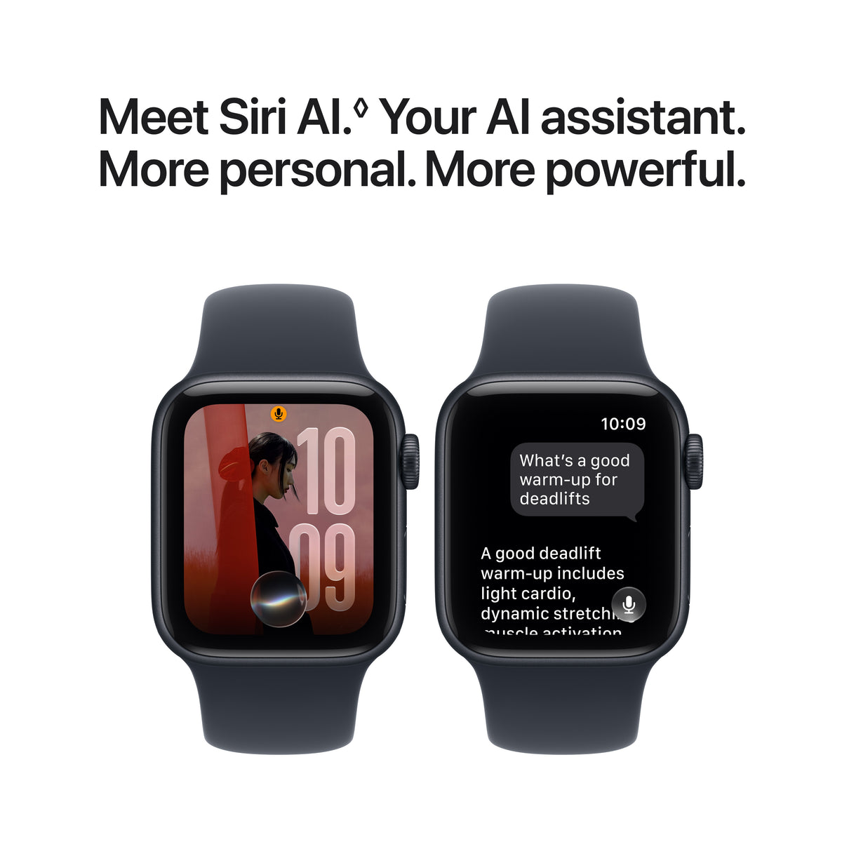 Apple Watch SE 3 GPS 40mm Midnight Aluminum Case with Navy Blue Sport Band - M/L - MJL14LW/A (2026)