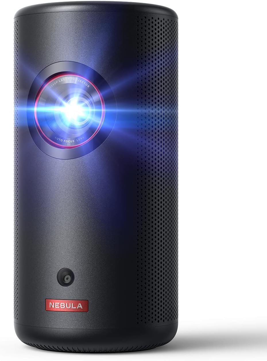 Nebula Capsule 3 Mini Portable Laser Projector - Black (300 Lumens)