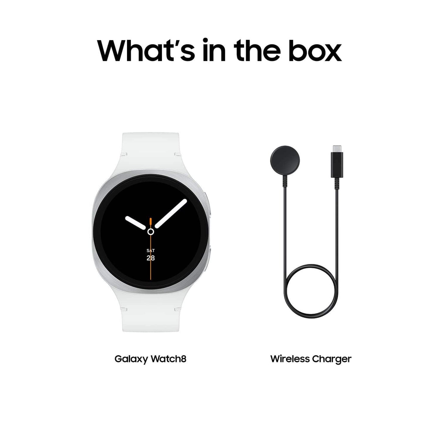 Samsung Galaxy Watch8 Aluminum Smartwatch 40mm BT - White - (2025, SM-L320NZSAXAA)