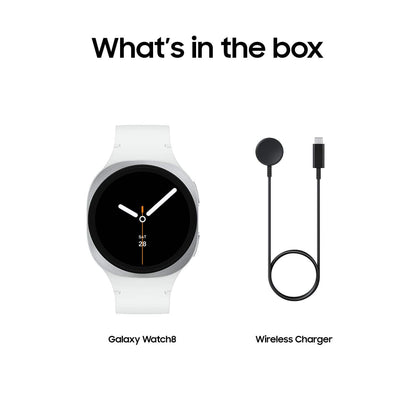 Samsung Galaxy Watch8 Aluminum Smartwatch 40mm BT - White - (2025, SM-L320NZSAXAA)