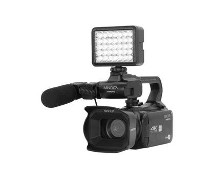 Minolta MN4KPRO 4K60FPS Ultra HD / 64 MP Autofocus Pro Camcorder Kit w/WiFi
