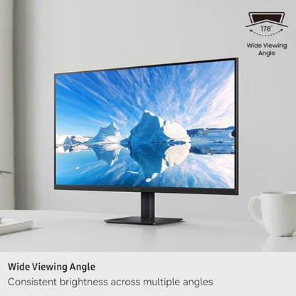 Samsung 27-in Computer Monitor - UHD, IPS, 60Hz, 1HDMI, 1DP, Simple Stand, Slim Design - LS27H70DEANXZA (2026)