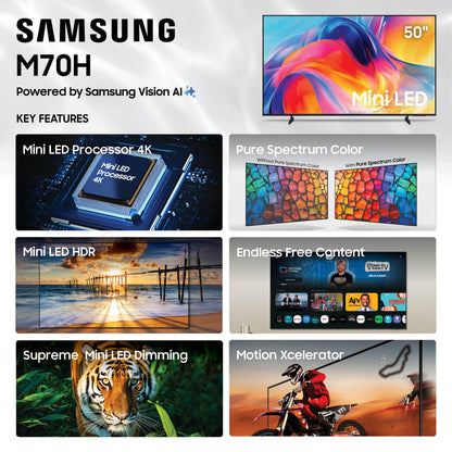 Samsung M70H 50-in LED TV - UN50M70HAFXZA (2026)