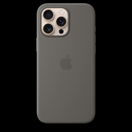 Apple iPhone 16 Pro Max Silicone Case with MagSafe - Stone Gray - MYYV3ZM/A (2024)