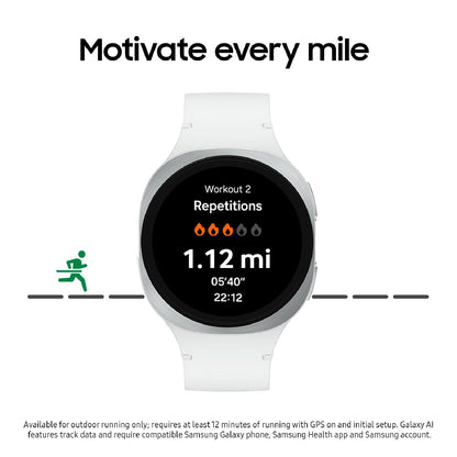 Samsung Galaxy Watch8 Aluminum Smartwatch 44mm BT - White - (2025, SM-L330NZSAXAA)