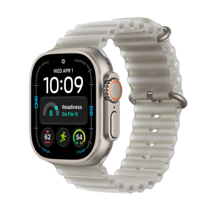 Apple Watch Ultra 4 GPS + Cellular 49mm Natural Titanium Case with Translucent Gray Ocean Band - MJAD4LS/A (2026)