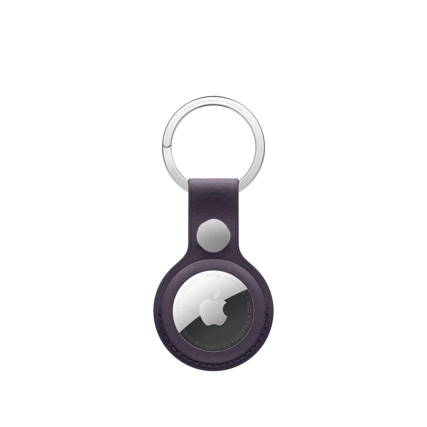 Apple AirTag FineWoven Key Ring - Midnight Purple - MGG04ZM/A