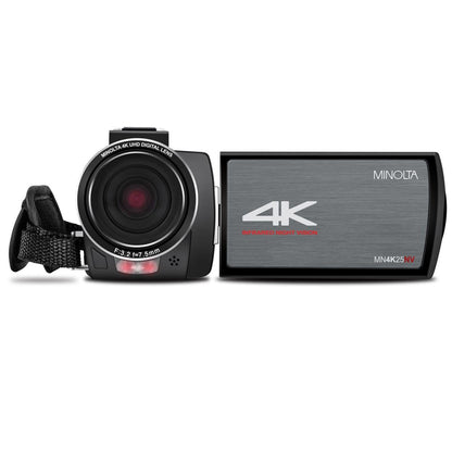 Minolta MN4K25NV 4K Ultra HD / 30 MP Night Vision Camcorder (Black)