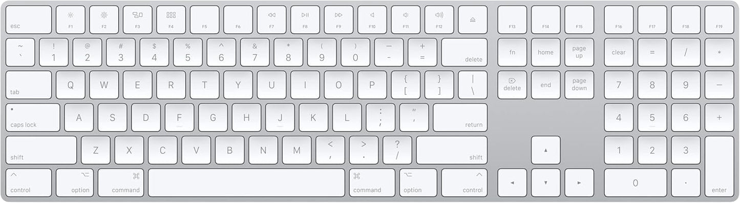 Apple Magic Keyboard and Numeric Keypad for models with Apple silicon - Silver - MXCJ3LL/A