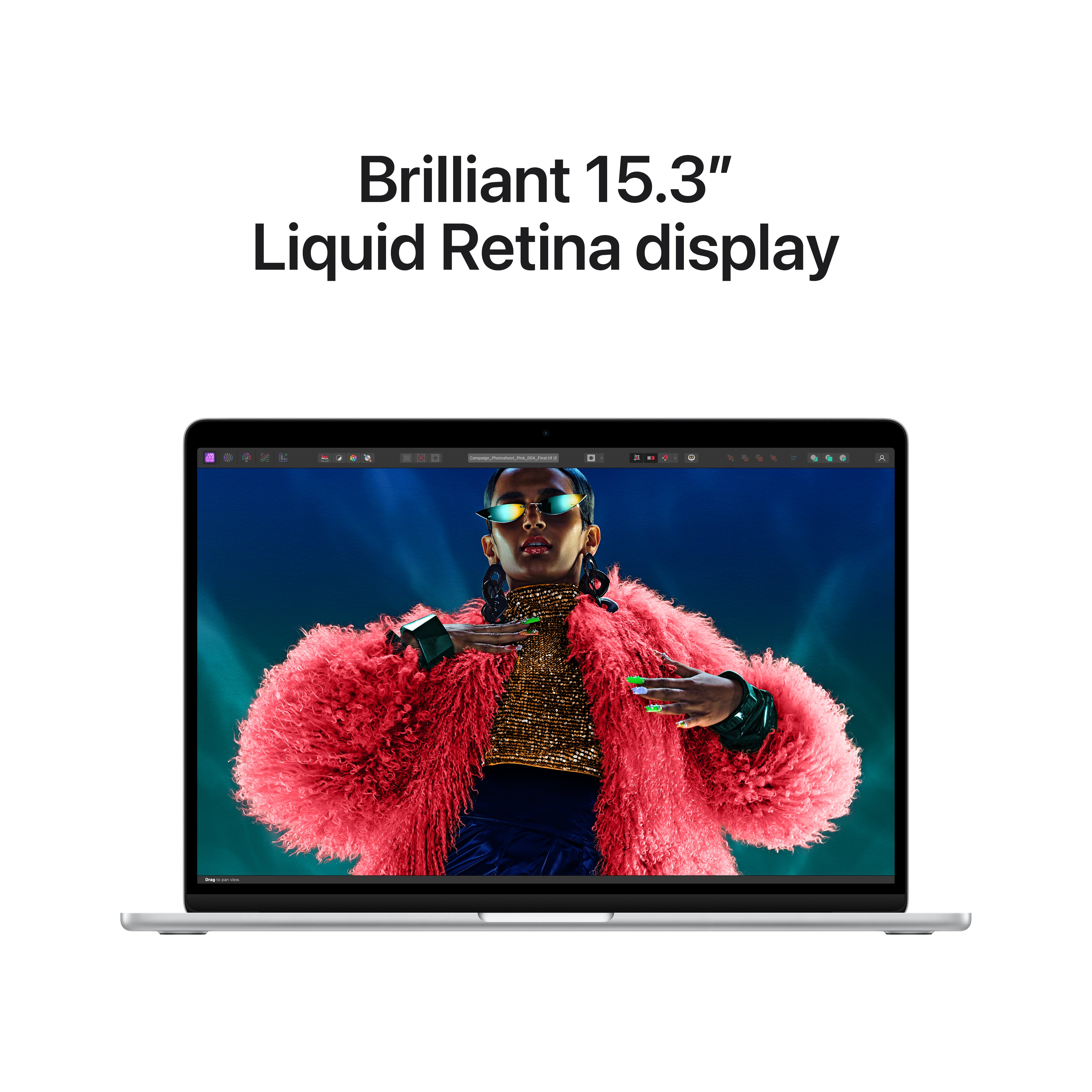 Apple 15-inch MacBook Air: M3 chip with 8C CPU / 10C GPU, 256GB SSD, 1