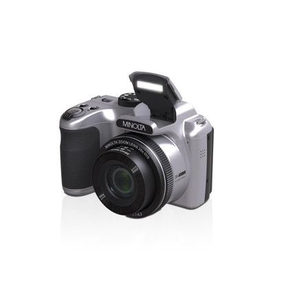 Minolta MN26Z 20 MP / 1080P FHD Bridge Digital Camera w/26x Optical Zoom (Silver)