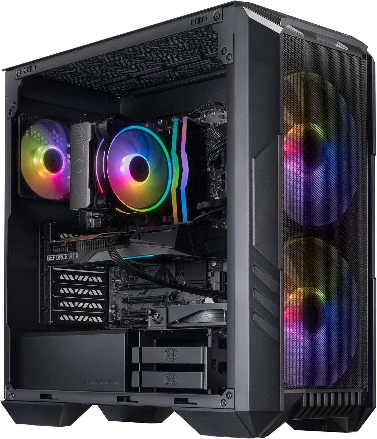 Cooler Master HAF 5 Pro Caming Desktop Computer - Intel i7 12700F - NVIDIA GeForce RTX 4060 Ti - 16GB DDR4 3200MHz - 1TB M.2 NVMe SSD