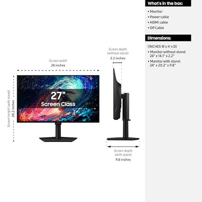 Samsung 27-in Odyssey Computer Monitor - OLED G6 G61SH QHD 240Hz Gaming Monitor - LS27HG612SNXZA (2026)
