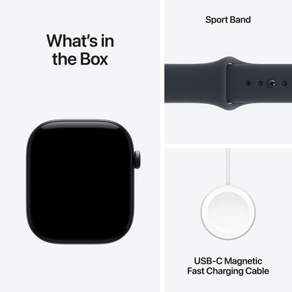 Apple Watch Series 12 GPS + Cellular 46mm Night Blue Ceramic Case with Navy Blue Sport Band - S/M - MJH34LS/A (2026)