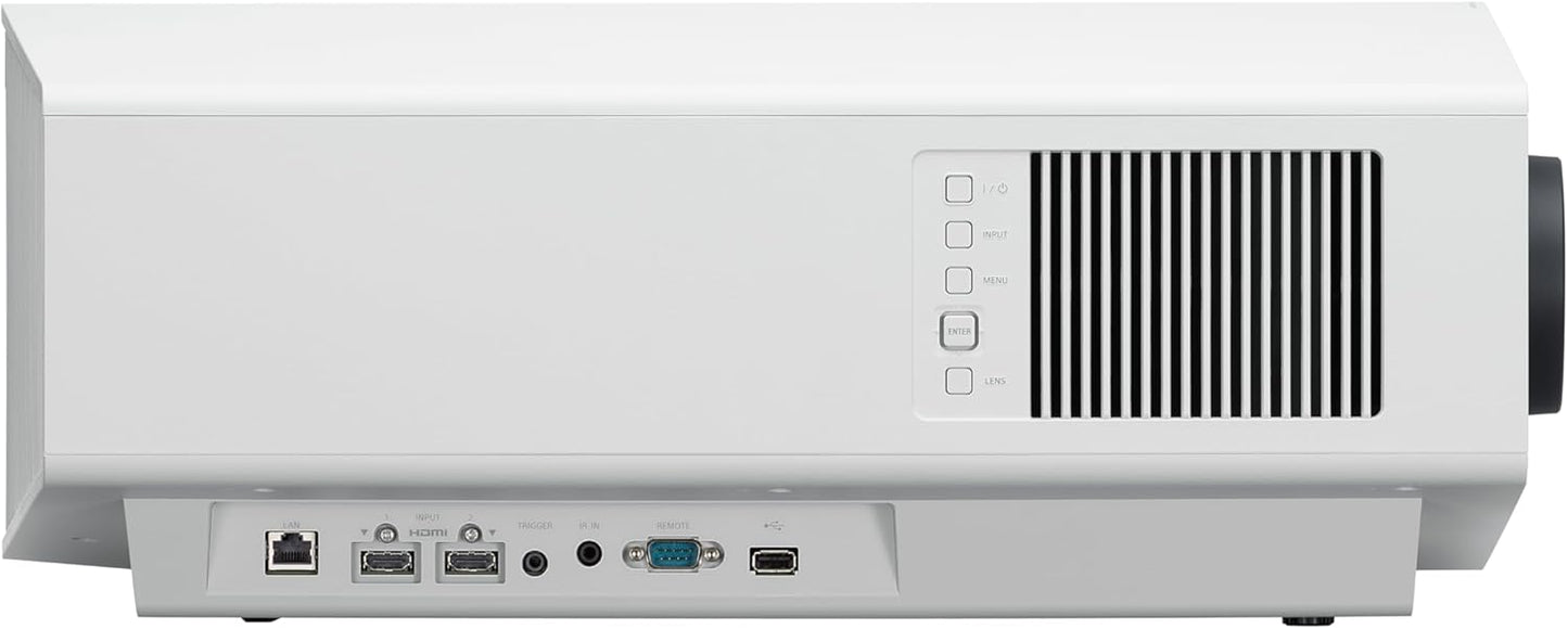 Sony BRAVIA Projector 8 - 4K HDR Laser Home Theater Projector with Native 4K SXRD Panel (VPL-XW6100ES), White