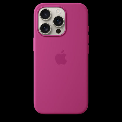 Apple iPhone 16 Pro Silicone Case with MagSafe - Fuchsia - MYYN3ZM/A (2024)