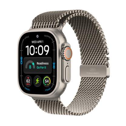 Apple Watch Ultra 4 GPS + Cellular 49mm Natural Titanium Case with Natural Titanium Milanese Loop - S - MJA84LS/A (2026)