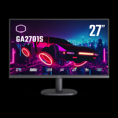 Cooler Master GA2701S 27” 100Hz FHD 1920×1080and PC Monitor, 1ms (MPRT), Adaptive Sync, VGA*1, HDMI*1 (CMI-GA2701S-US)