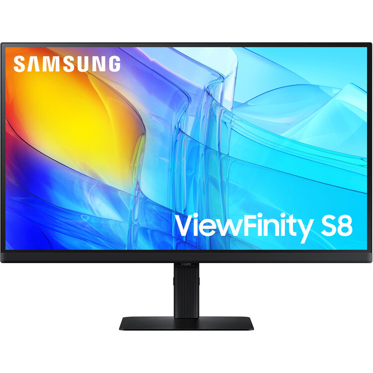 Samsung 27-in ViewFinity S8 (S80D) 4K UHD HDR10 High Resolution Computer Monitor with Ergonomic Stand - LS27D802EANXGO