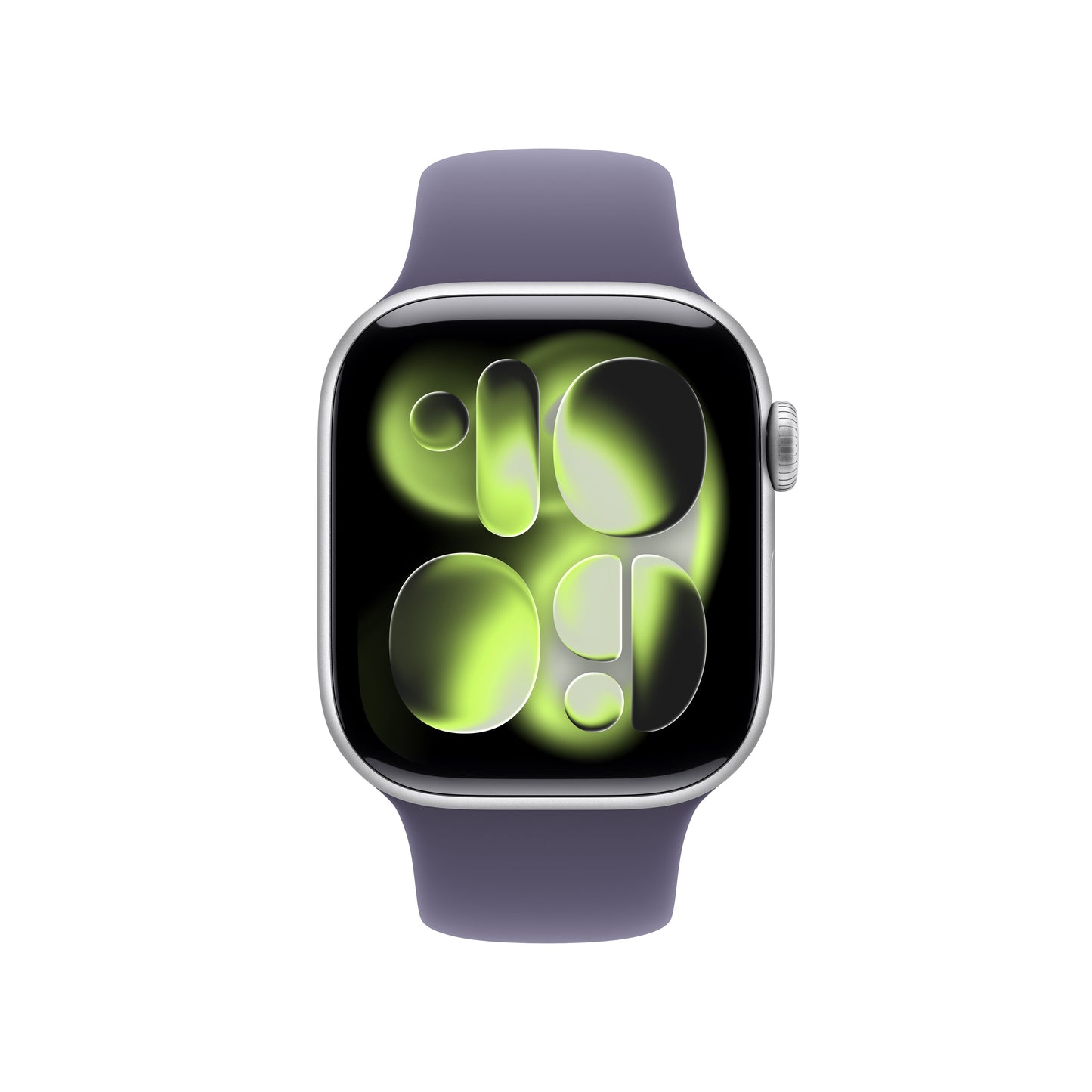 (Open Box) Apple Watch Series 11 GPS 42mm Silver Aluminum Case with Purple Fog Sport Band - S/M - MEU64LW/A - (Fall 2025)