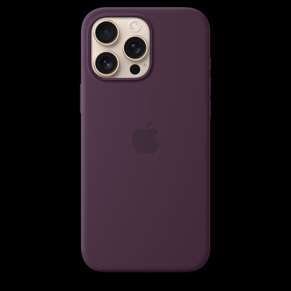 Apple iPhone 16 Pro Max Silicone Case with MagSafe - Plum - MYYW3ZM/A (2024)