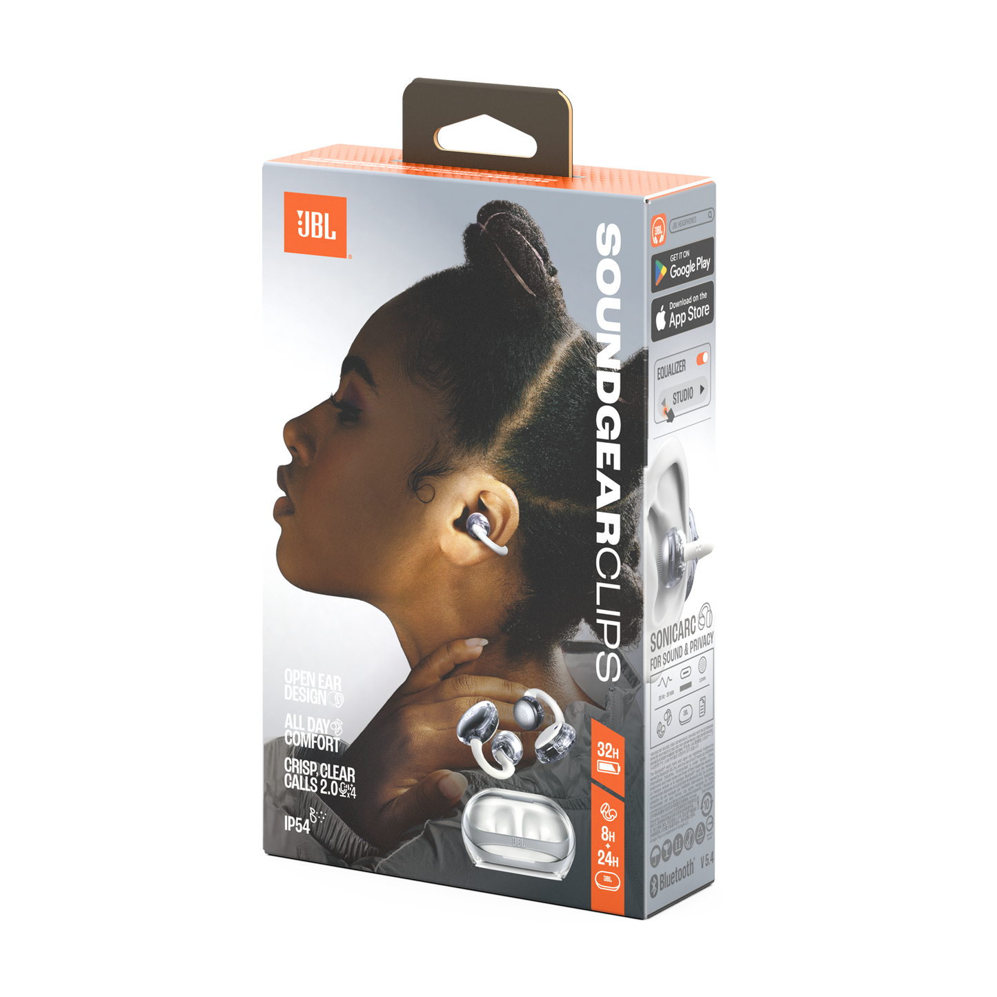 JBL Soundgear Clips Bluetooth Earbuds - White