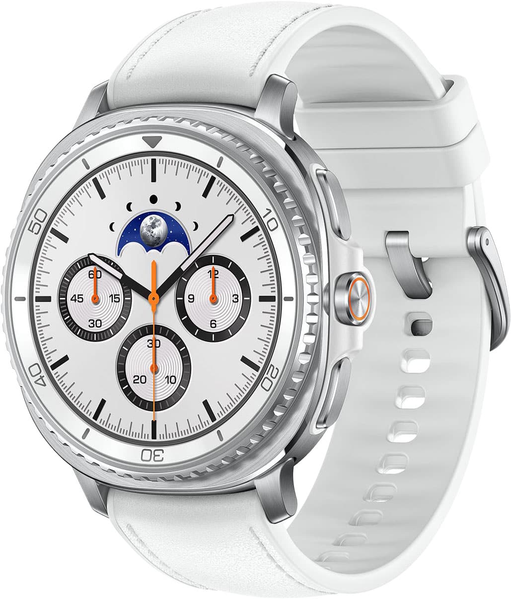 Samsung Galaxy Watch8 Classic Stainless Steel Smartwatch 46mm BT - White - (2025, SM-L500NZWAXAA)