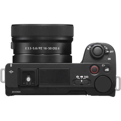 Sony Alpha ZV-E10 II 26MP APS-C Mirrorless Vlog Camera w 16-50mm Lens - Black