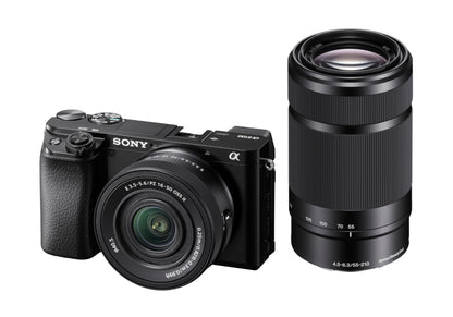 Sony Alpha a6100 w/ 16-50mm + 55-210mm Lens - ILCE6100XB