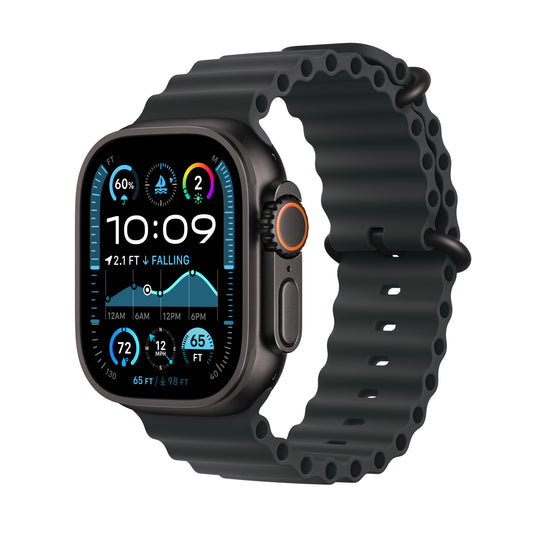 Apple Watch Ultra 2 GPS + Cellular 49mm Black Titanium Case with Black Ocean Band - MX4P3LW/A (2024)