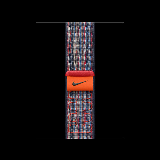 Apple 42mm Blue/Red Nike Sport Loop - MXU03AM/A (2024)