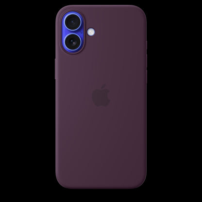 Apple iPhone 16 Plus Silicone Case with MagSafe - Plum - MYYD3ZM/A (2024)