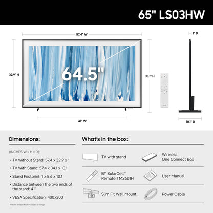 Samsung The Frame Pro 65-in NeoQLED TV - QN65LS03HWFXZA (2026)