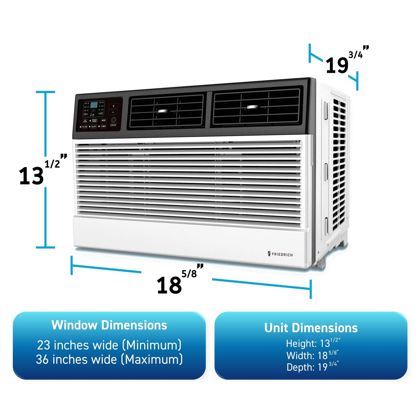 (Open Box) Friedrich Chill Premier 6,000 BTU 115v Cooling Only Window & Wall Unit