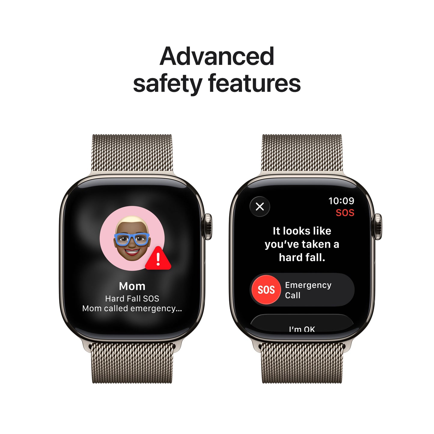 (Open Box) Apple Watch Series 11 GPS + Cellular 46mm Natural Titanium Case with Natural Milanese Loop - M/L - MFD04LW/A - (Fall 2025)