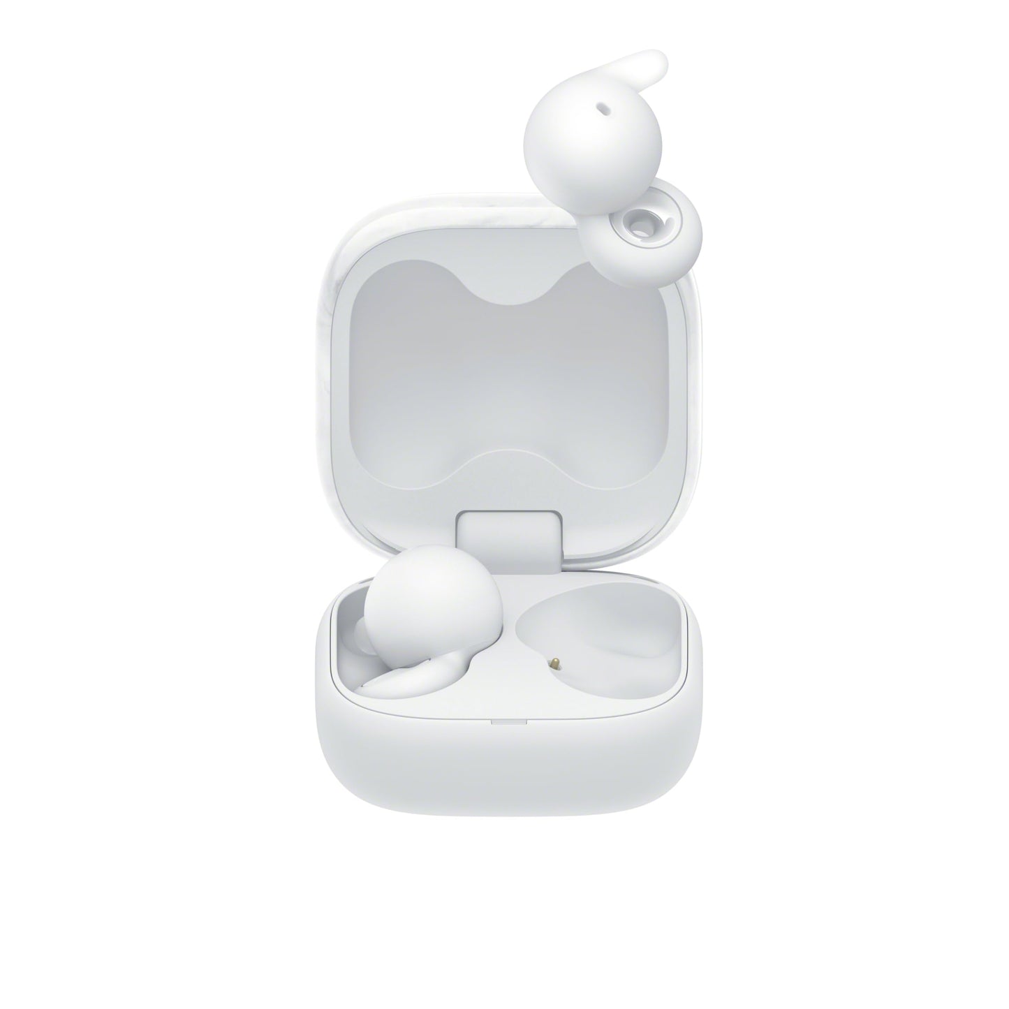 Sony LinkBuds Open Wireless Earbud Headphones with an Open-Ring Design, White
