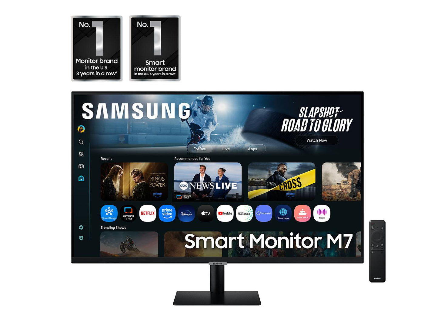 Samsung 32-in Smart Monitor M7 M70F 4K Samsung Vision AI - LS32FM702UNXZA