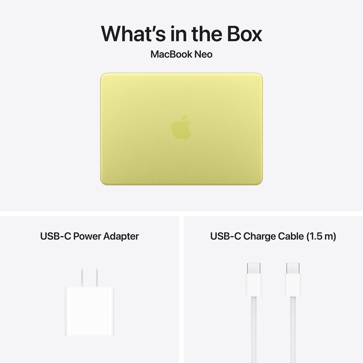 (Open Box) Apple 13-inch MacBook Neo: A18 Pro chip with 6-core CPU and 5-core GPU, with Touch ID, 512GB SSD - Citrus - MHFE4LL/A (2026)